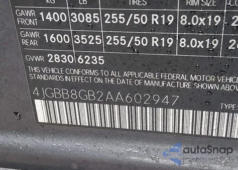 2010 Mercedes-Benz Ml 350 4Matic from USA, damaged, VIN 4JGBB8GB2AA602947